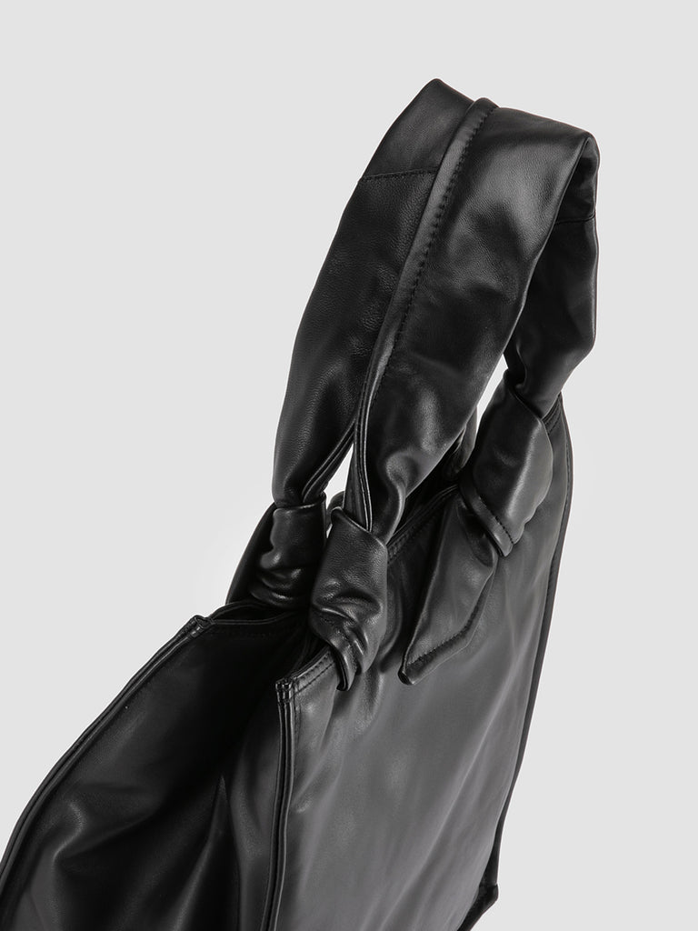 BOLINA 035 - Black Leather Shoulder Bag