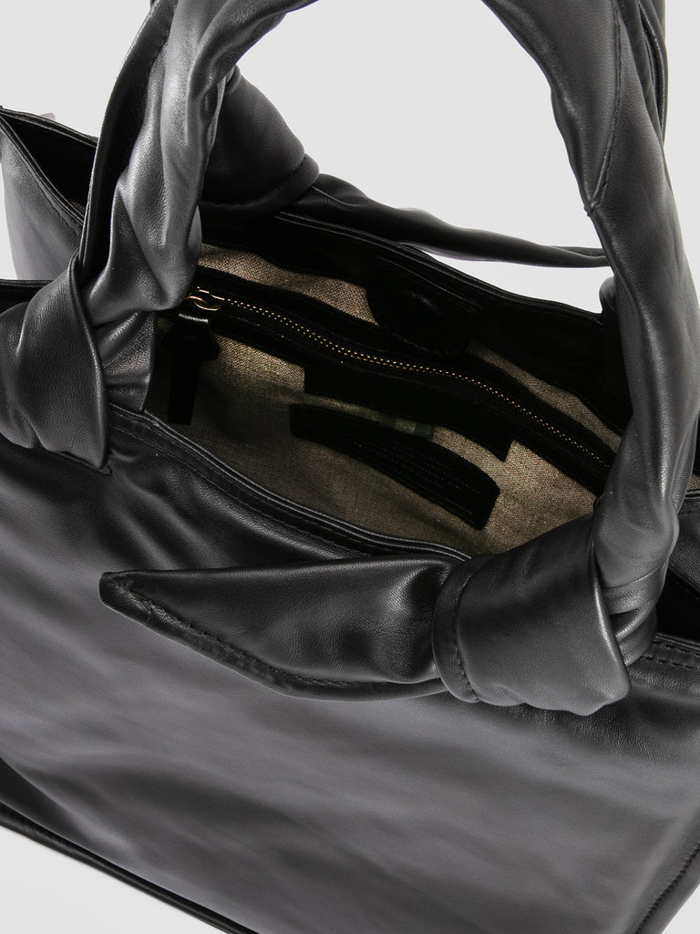 BOLINA 035 - Black Leather Shoulder Bag