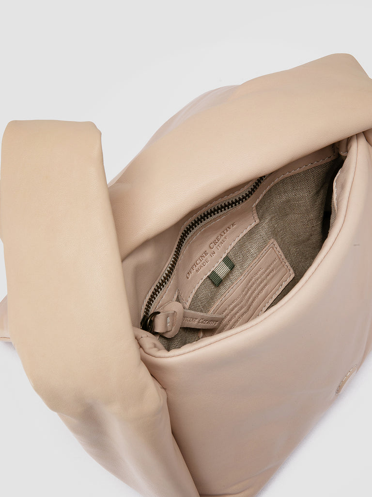 Bolina 036 - beigefarbene Umhängetasche aus Leder