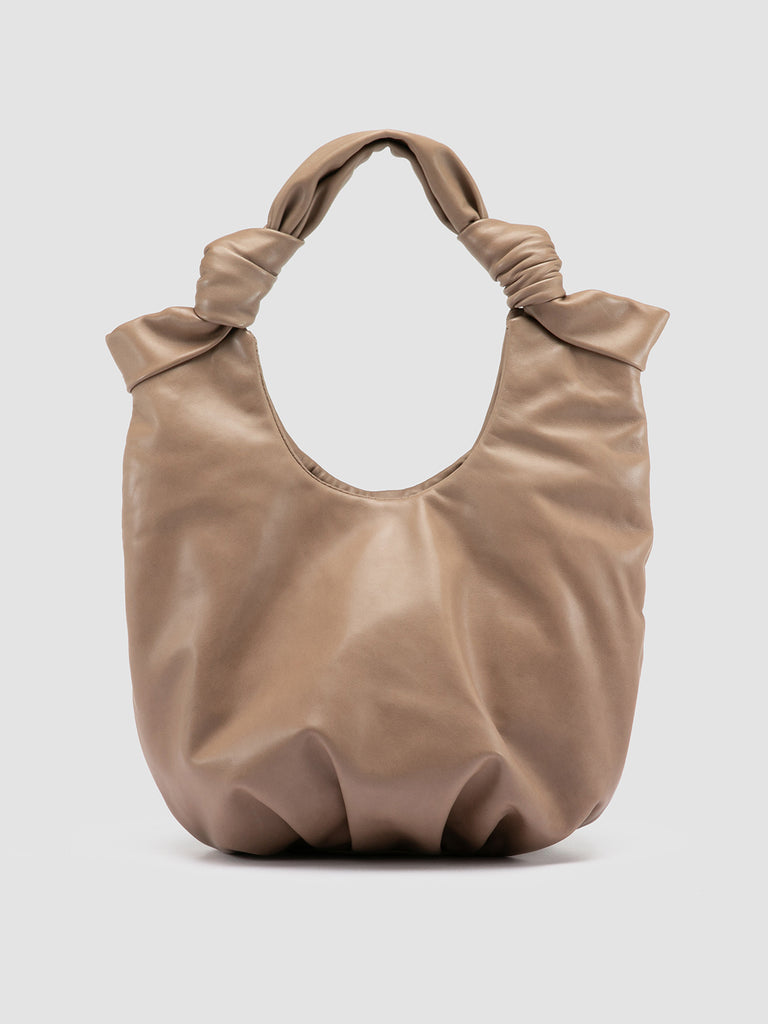 BOLINA 039 - Taupe Leather Shoulder Bag