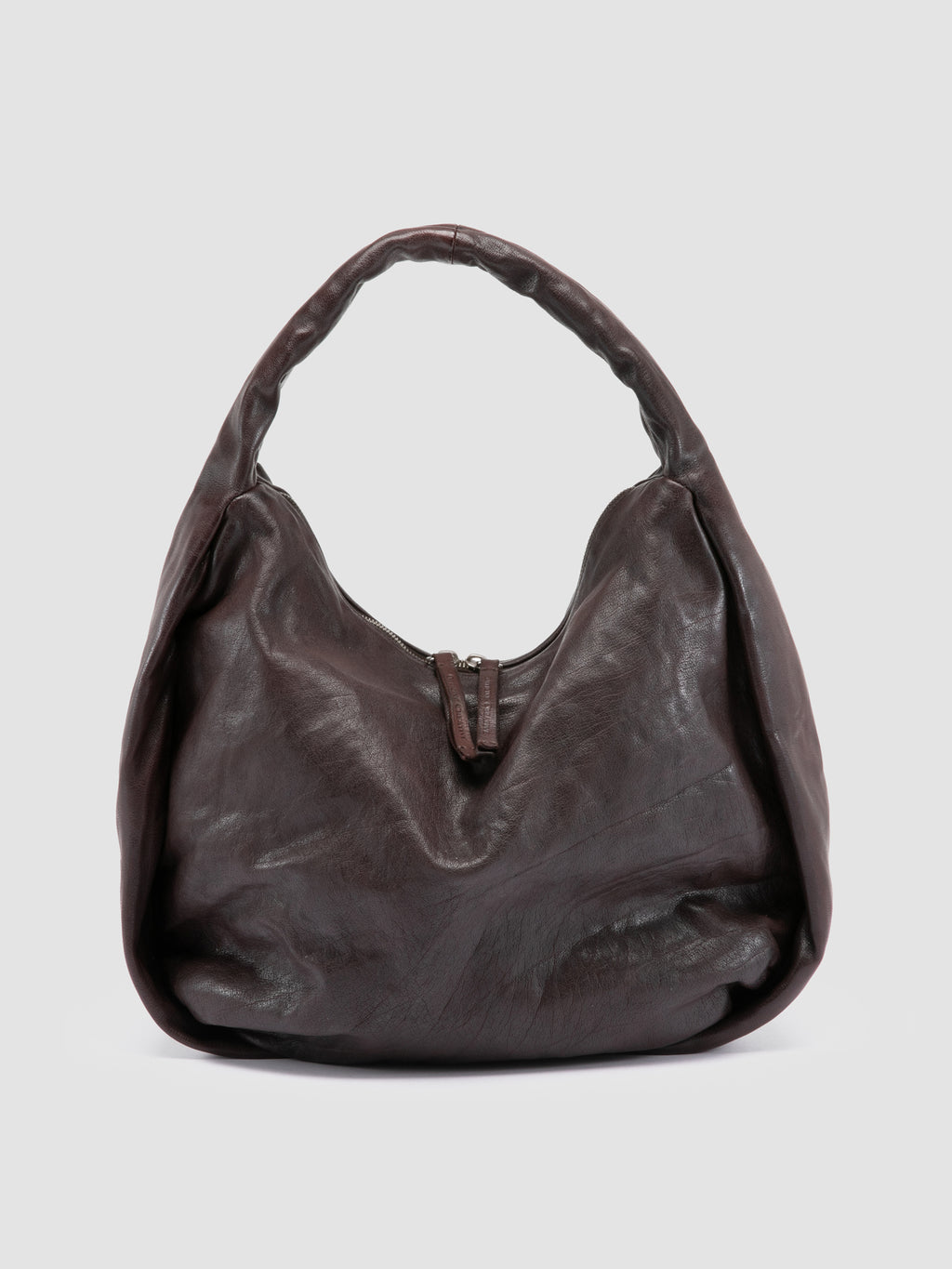 BOLINA 048 - Brown Leather Shoulder Bag - image 1,side view