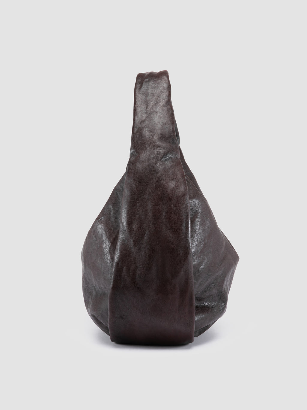 BOLINA 048 - Brown Leather Shoulder Bag - image 3,side view