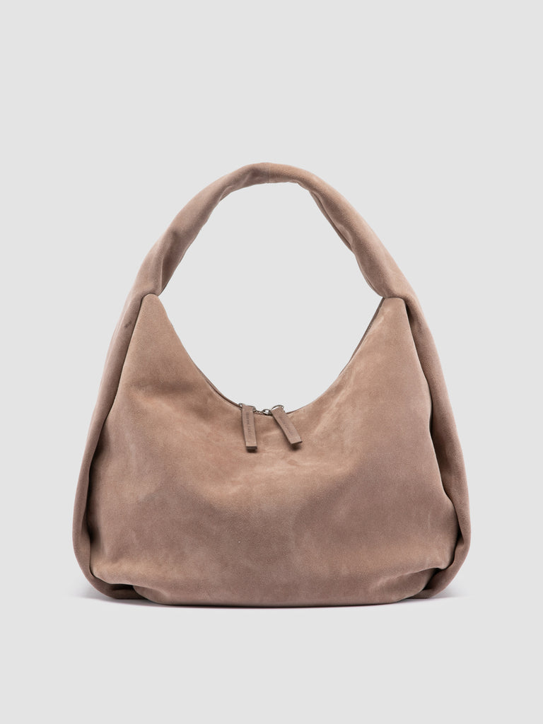 BOLINA 048 - Brown Suede Shoulder Bag