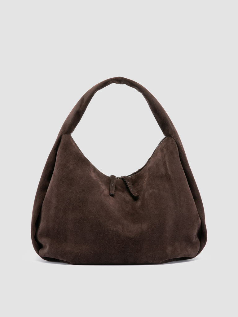 BOLINA 048 - Brown Suede Shoulder Bag