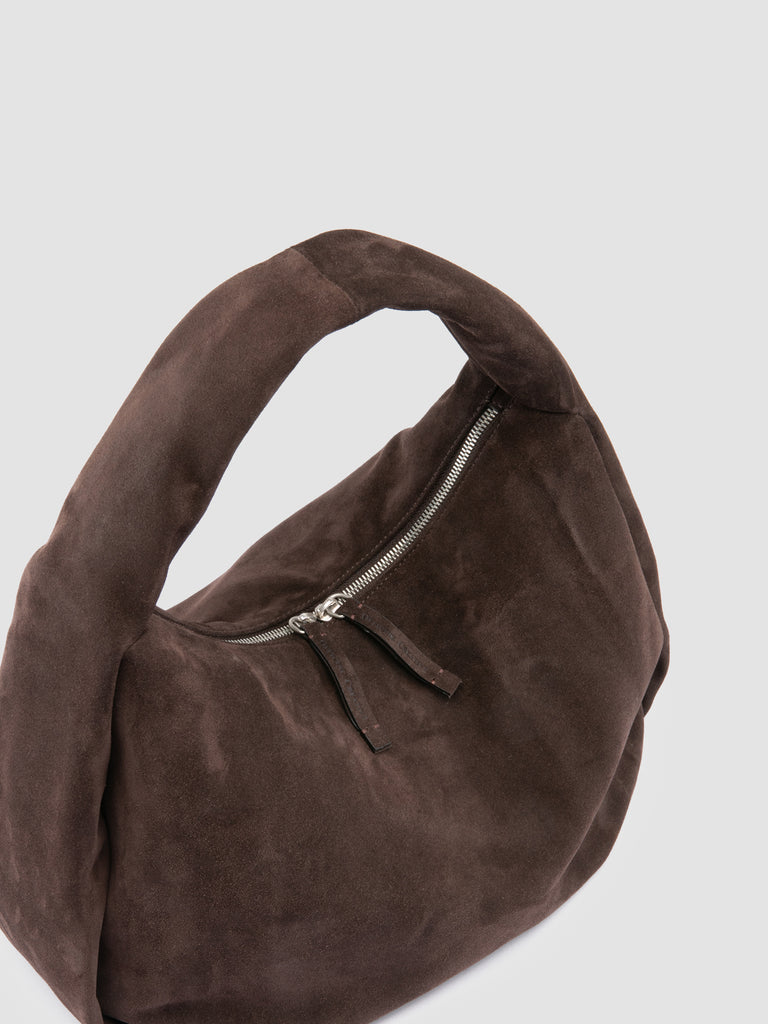 BOLINA 048 - Brown Suede Shoulder Bag