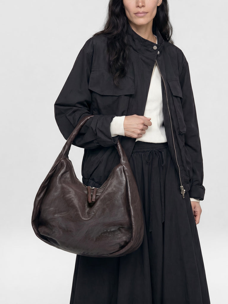 BOLINA 048 - Brown Leather Shoulder Bag
