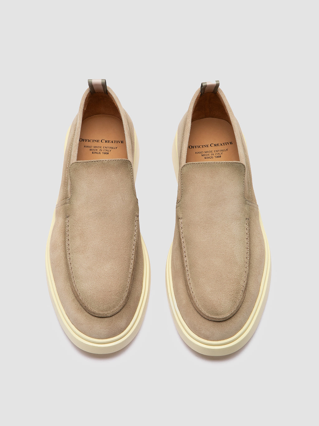 BONES 002 - Taupe Suede Loafers
