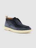 BONES 003 - blaue Chukka-Stiefel aus Wildleder