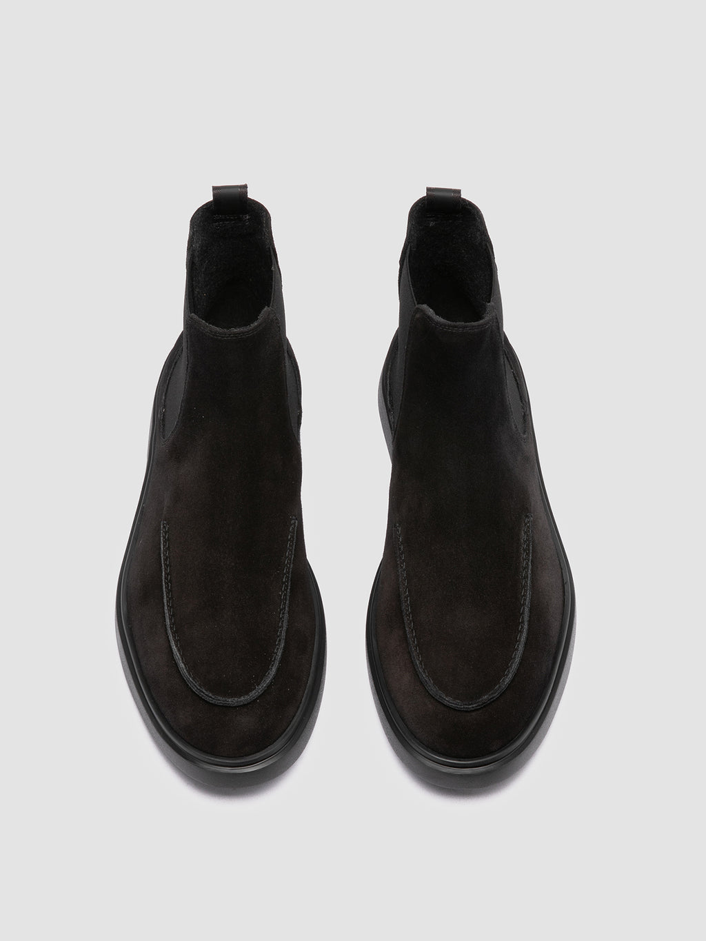 BONES 011 - Black Suede Chelsea Boots Men Officine Creative - 2