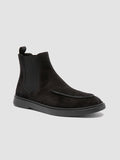 BONES 011 - Black Suede Chelsea Boots Men Officine Creative - 3