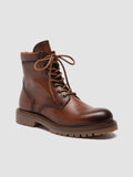 BOSS 002 - Brown Leather Lace Up Boots Officine Creative - 3