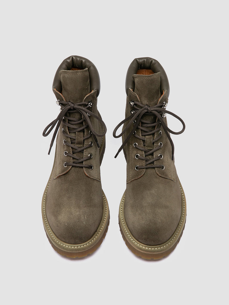 BOSS 002 - Brown Suede Lace Up Boots