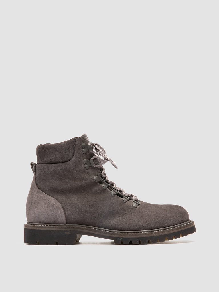 BOSS 006 - Grey Suede Lace Up Boots