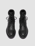 BOSS 008 - Black Leather Lace-Up Boots