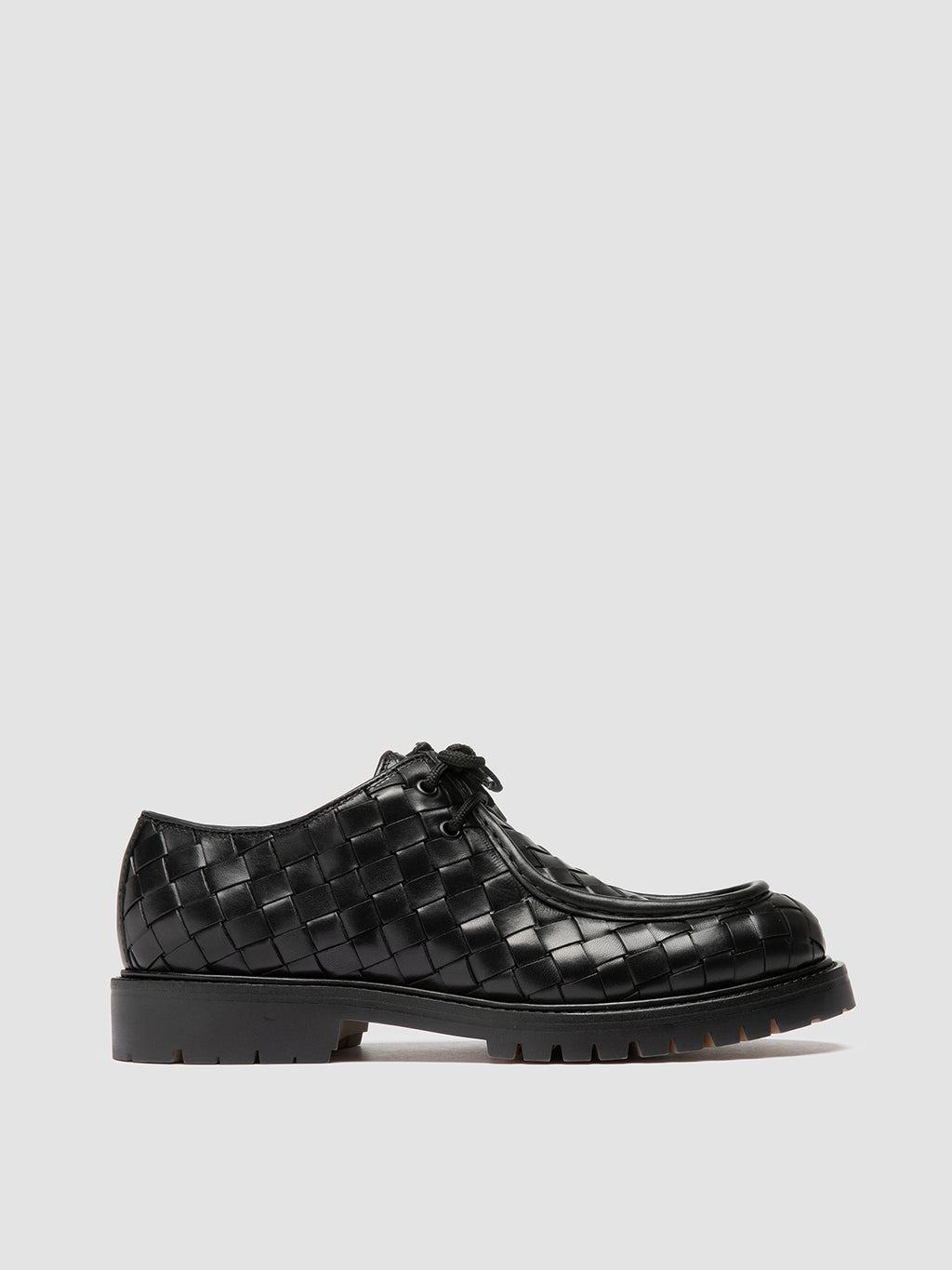 BOSS 015 - Black Leather Derby Shoes Officine Creative - 1