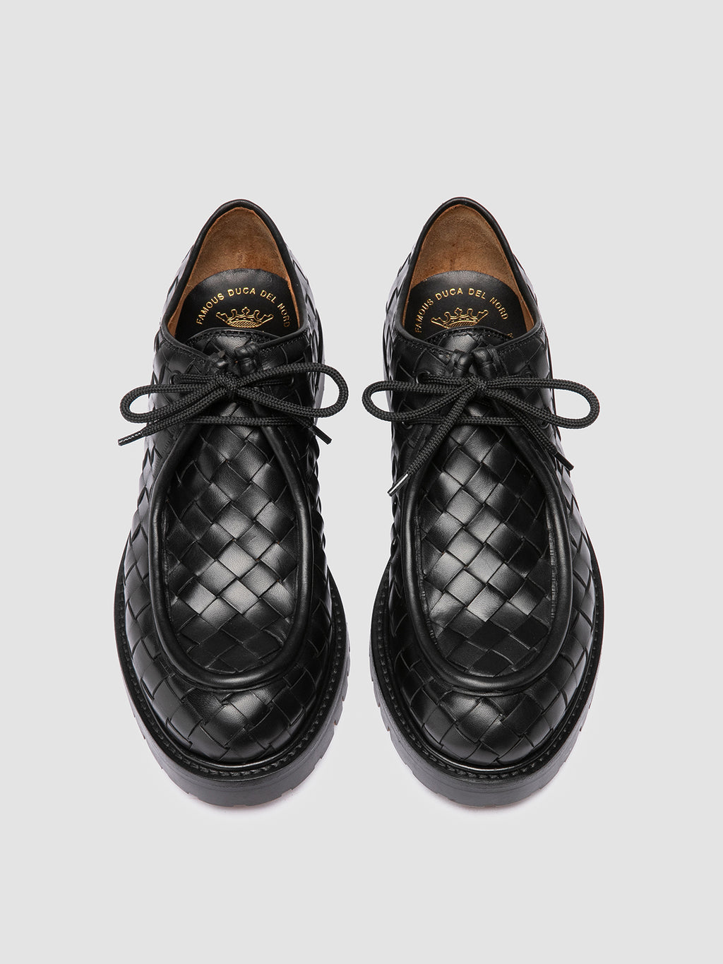 BOSS 015 - Black Leather Derby Shoes Officine Creative - 2
