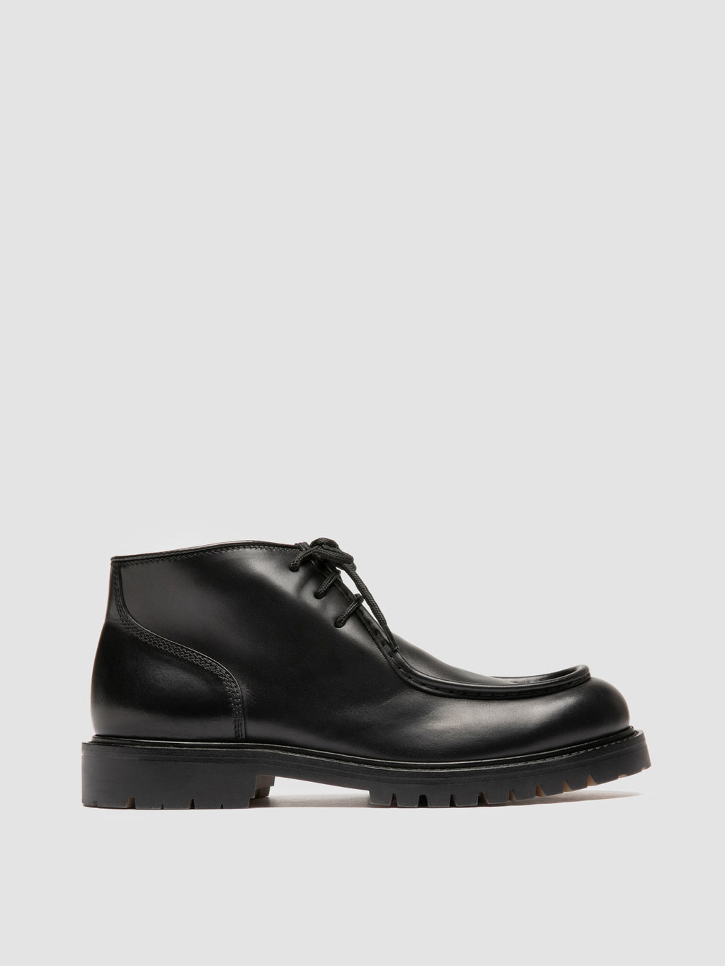 BOSS 018 - Black Leather Derby Shoes Officine Creative - 1