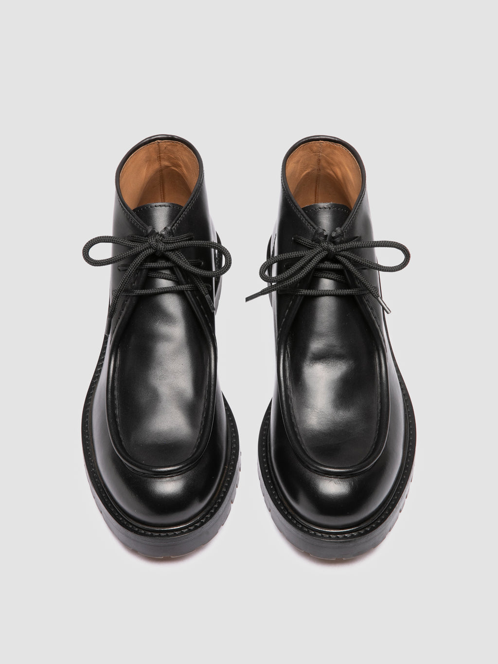 BOSS 018 - Black Leather Derby Shoes Officine Creative - 2