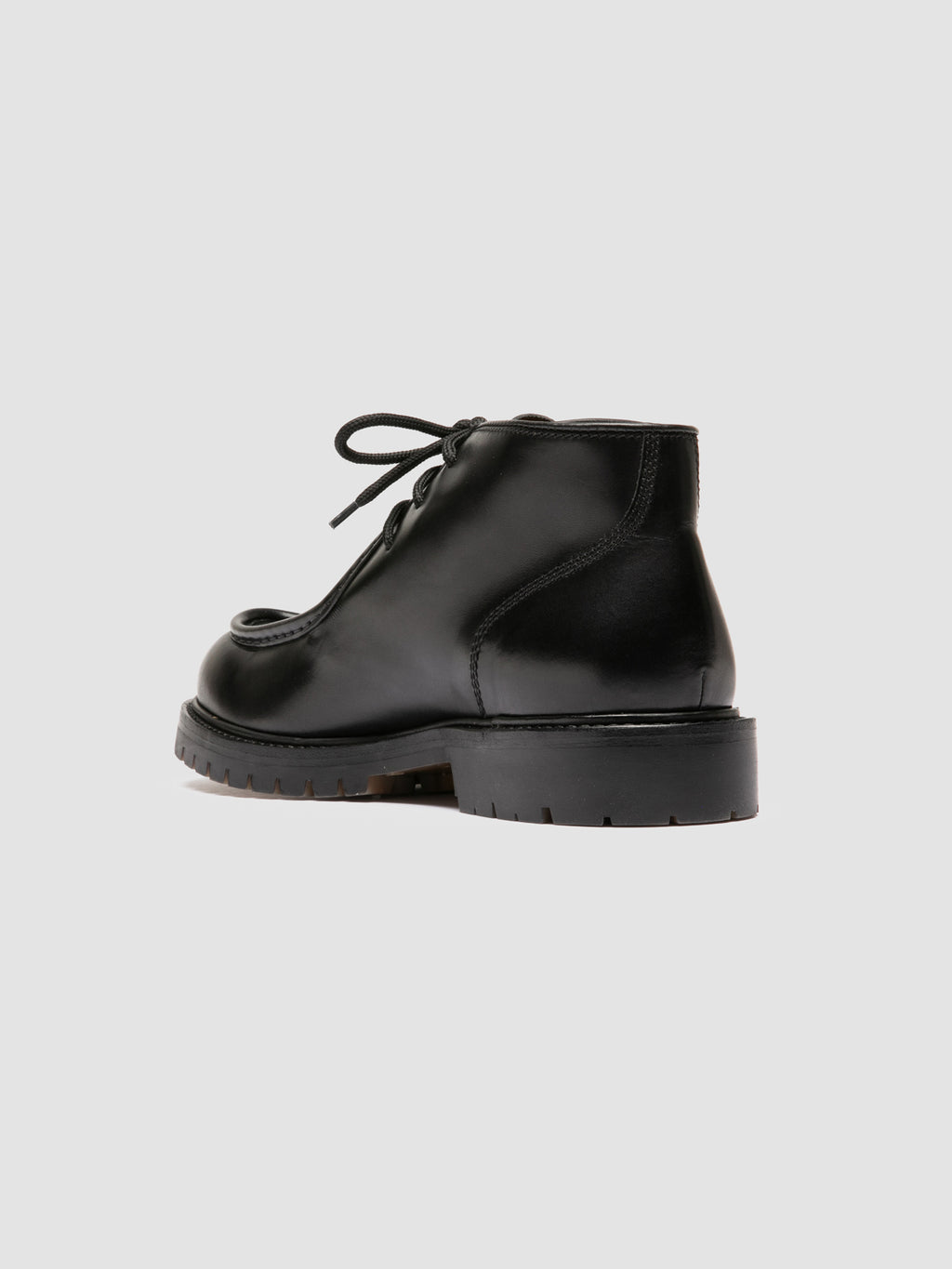 BOSS 018 - Black Leather Derby Shoes Officine Creative - 4