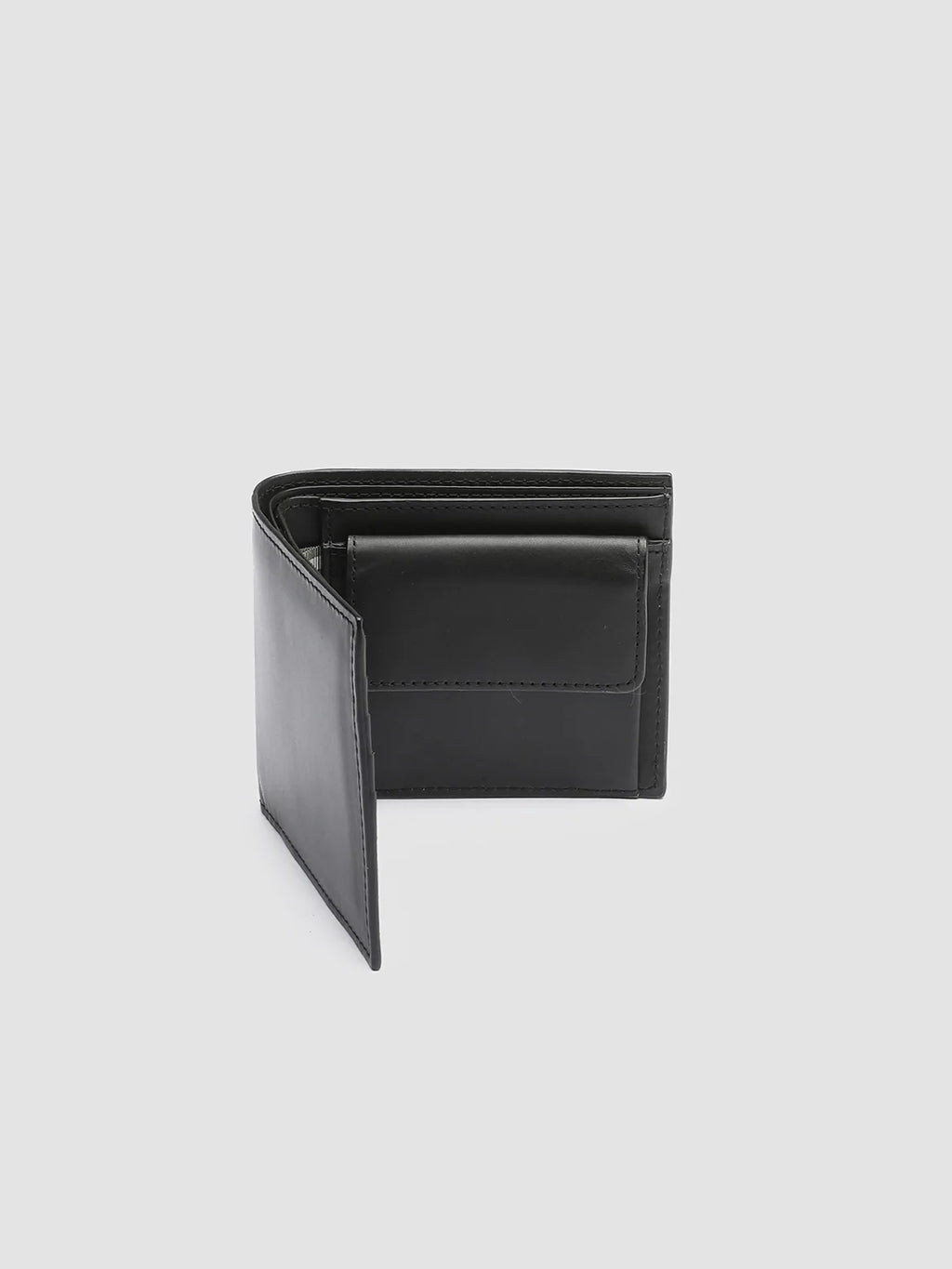 BOUDIN 02 - Black Leather Bifold Wallet Officine Creative - 4