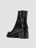 BRETT 003 - Black Leather Zipped Boots