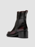 BRETT 005 - Burgundy Leather Zipped Boots