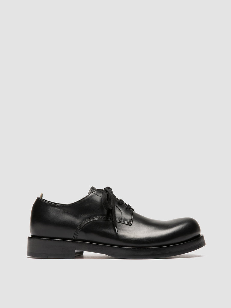 BULLA 001 - Black Leather Derby Shoes