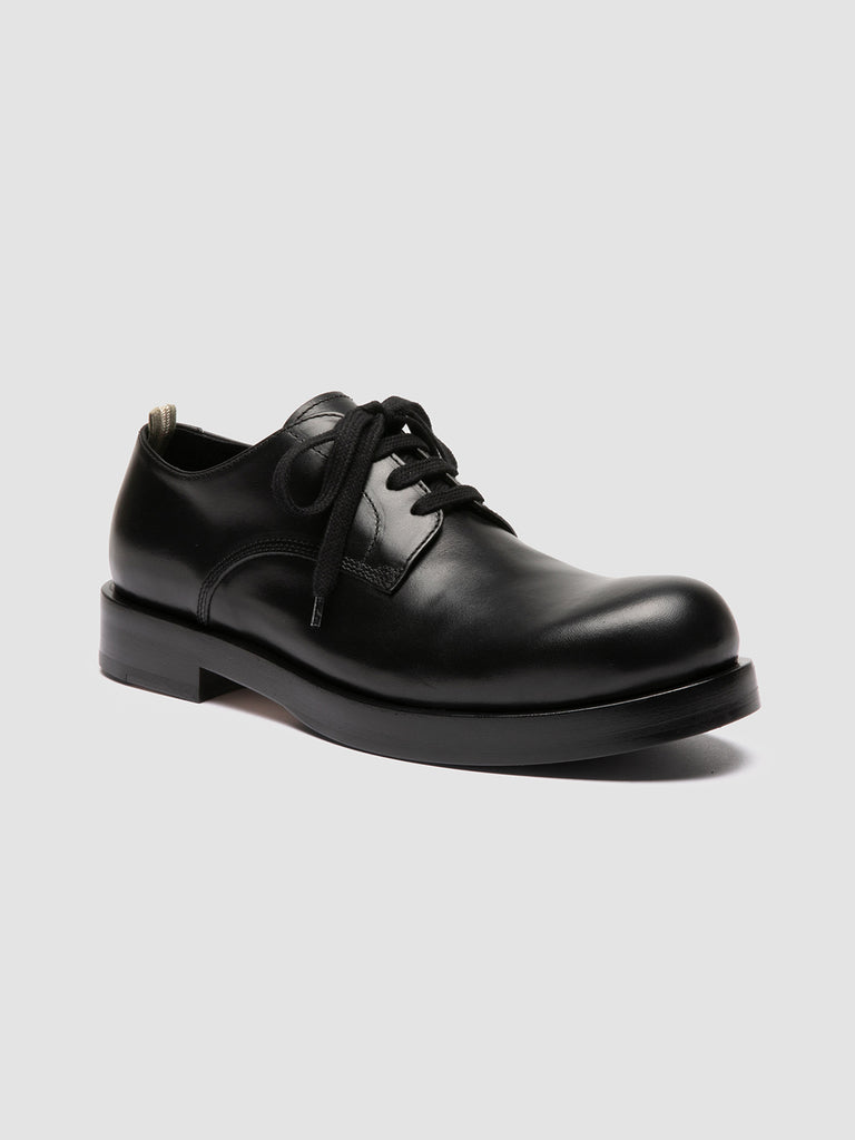BULLA 001 - Black Leather Derby Shoes Officine Creative - 3