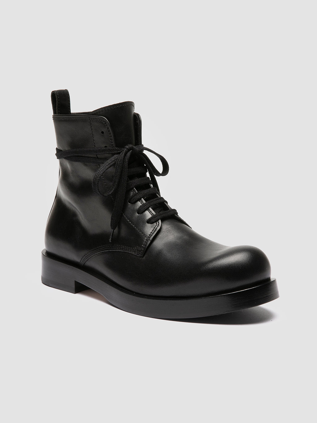 BULLA 002 - Black Leather Lace-up Boots Officine Creative - 3