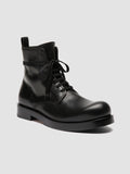 BULLA 002 - Black Leather Lace-up Boots Officine Creative - 3