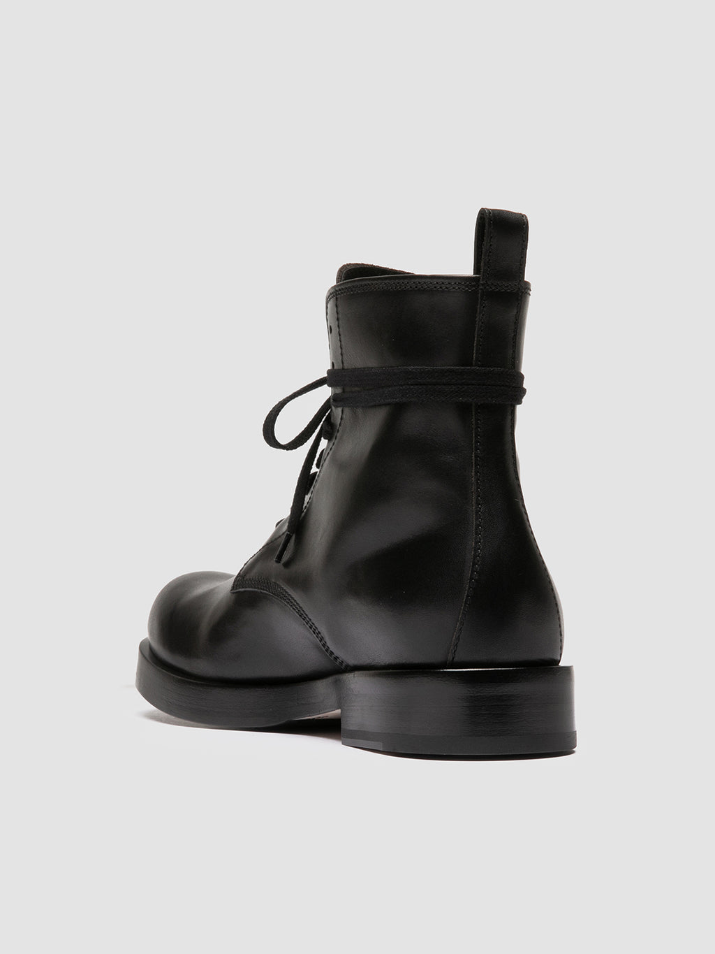 BULLA 002 - Black Leather Lace-up Boots Officine Creative - 4