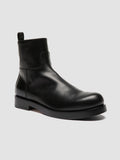 BULLA 003 - Black Leather Zipped Boots Officine Creative - 3