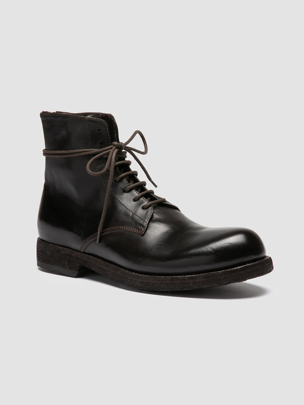 BULLA DD 102 - Brown Leather Lace-up Boots Officine Creative - 3