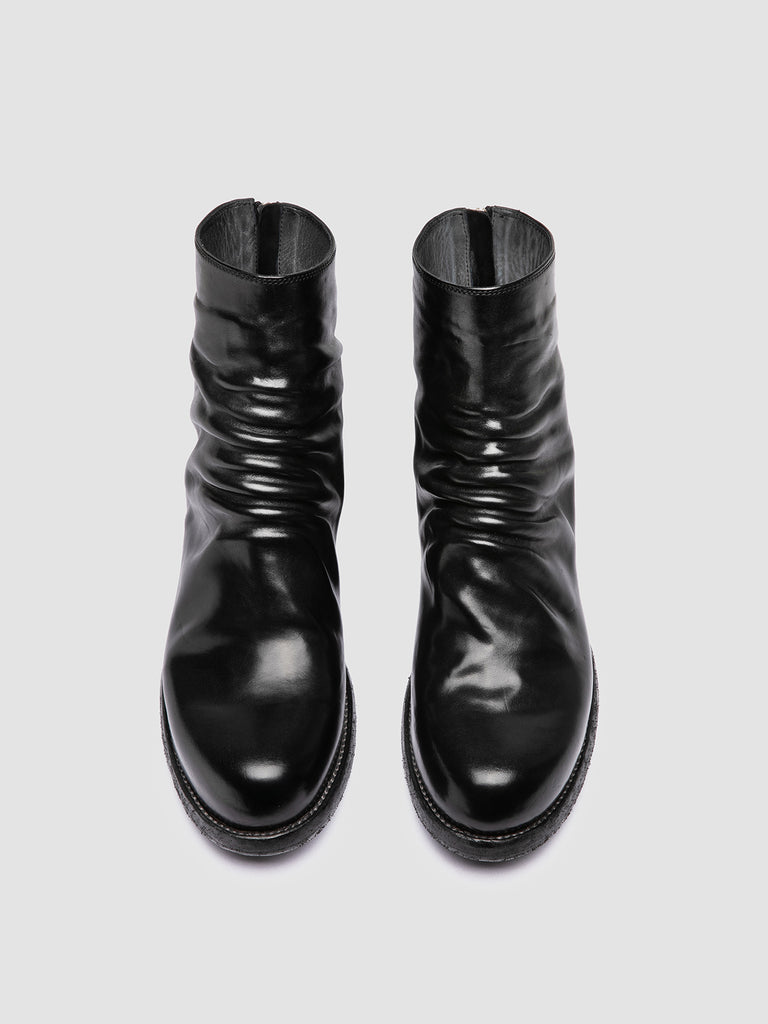 BULLA DD 103 – Schwarze Lederstiefel mit Reißverschluss