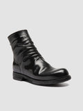 BULLA DD 103 - Black Leather Zipped Boots Officine Creative - 3