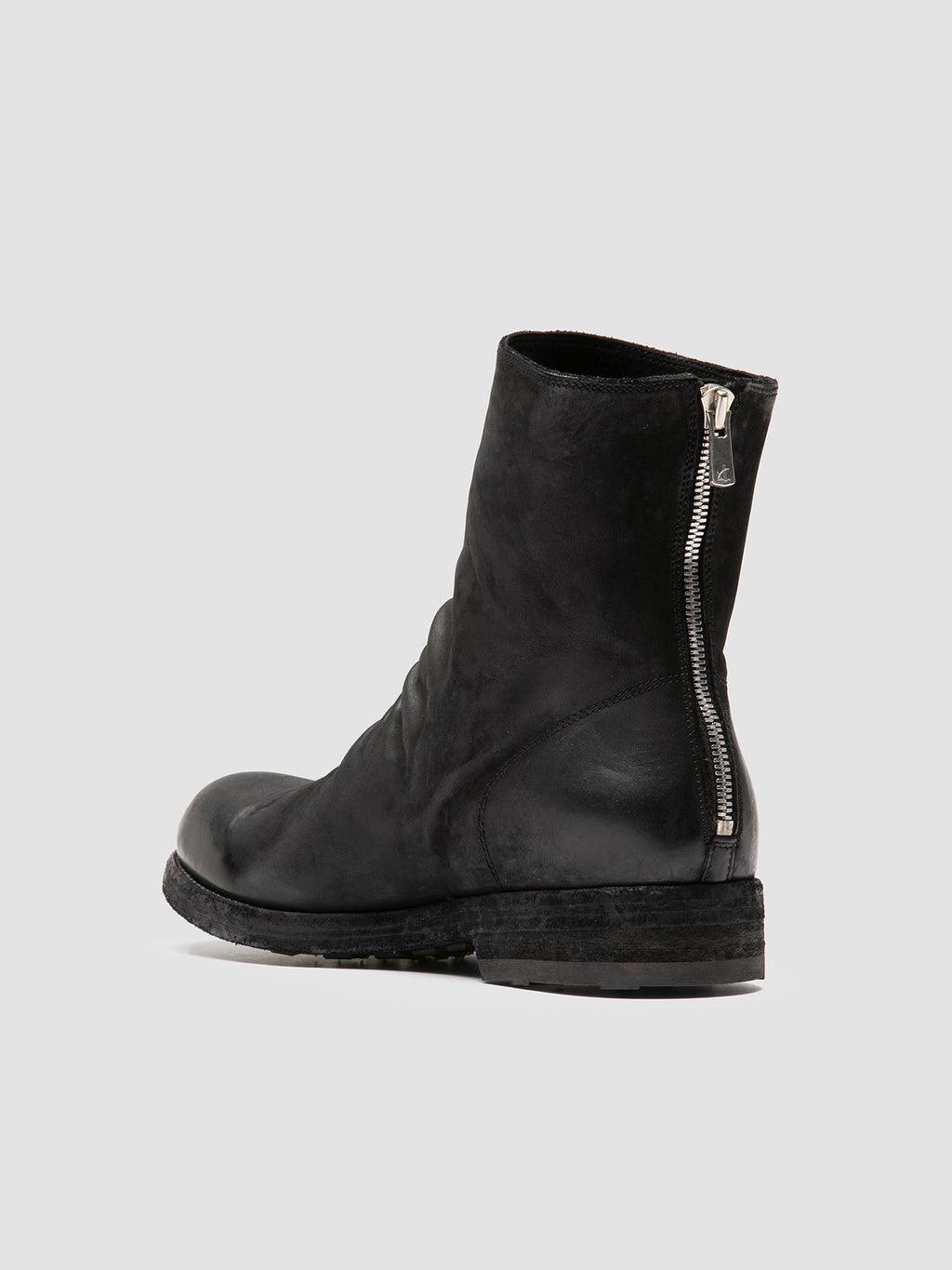 BULLA DD 103 - Black Leather Zipped Boots Men Officine Creative - 4