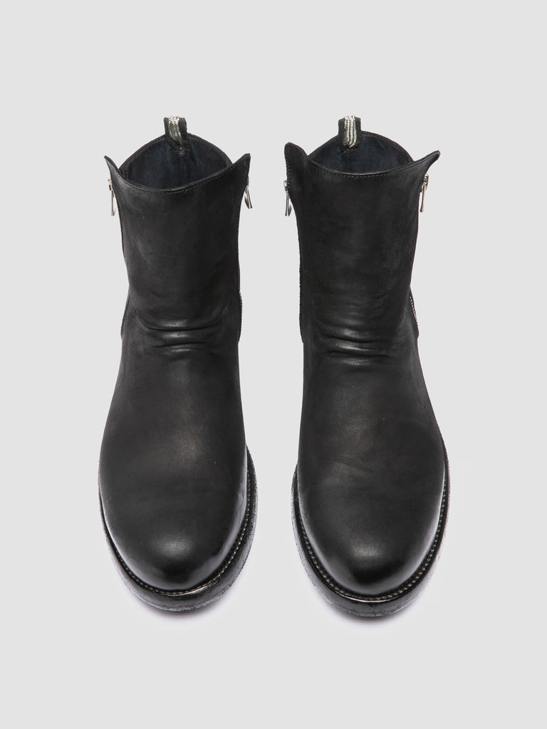 BULLA DD 105 – Schwarze Lederstiefel mit Reißverschluss