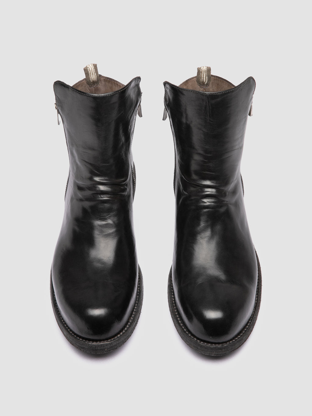 BULLA DD 105 - Black Leather Zipped Boots Officine Creative - 2