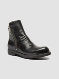 BULLA DD 105 - Black Leather Zipped Boots Officine Creative - 3