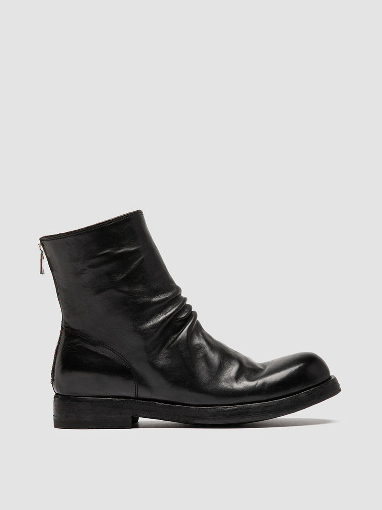 BULLA DD 303 - Black Leather Zipped Boots
