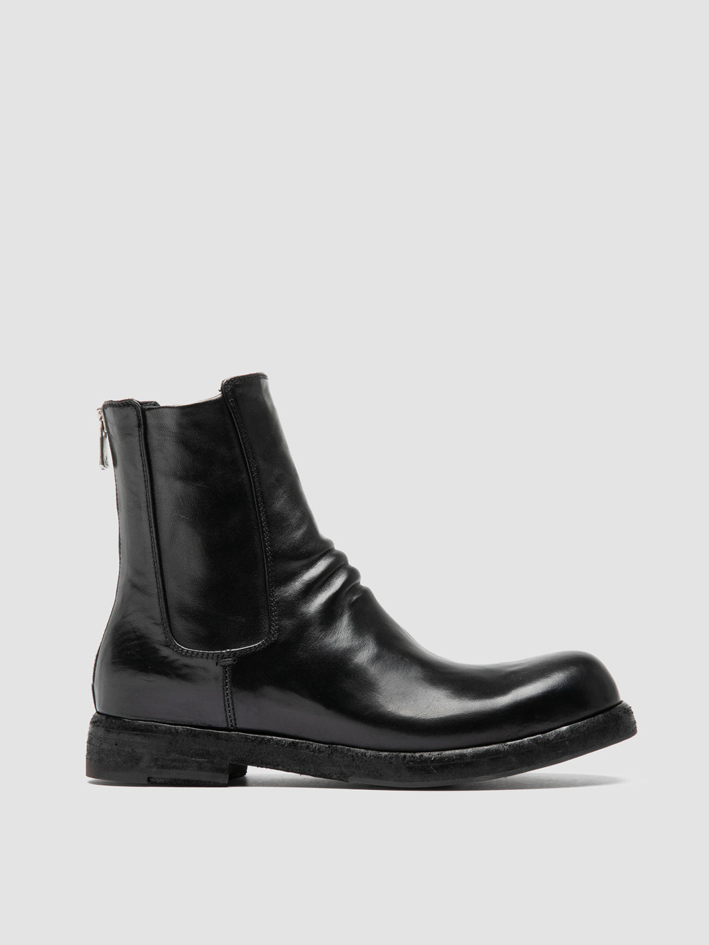 BULLA DD 304 - Black Leather Zipped Boots Officine Creative - 1