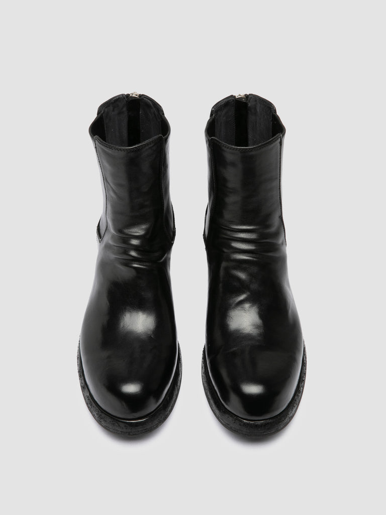 BULLA DD 304 - Black Leather Zipped Boots