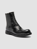 BULLA DD 304 - Black Leather Zipped Boots Officine Creative - 3