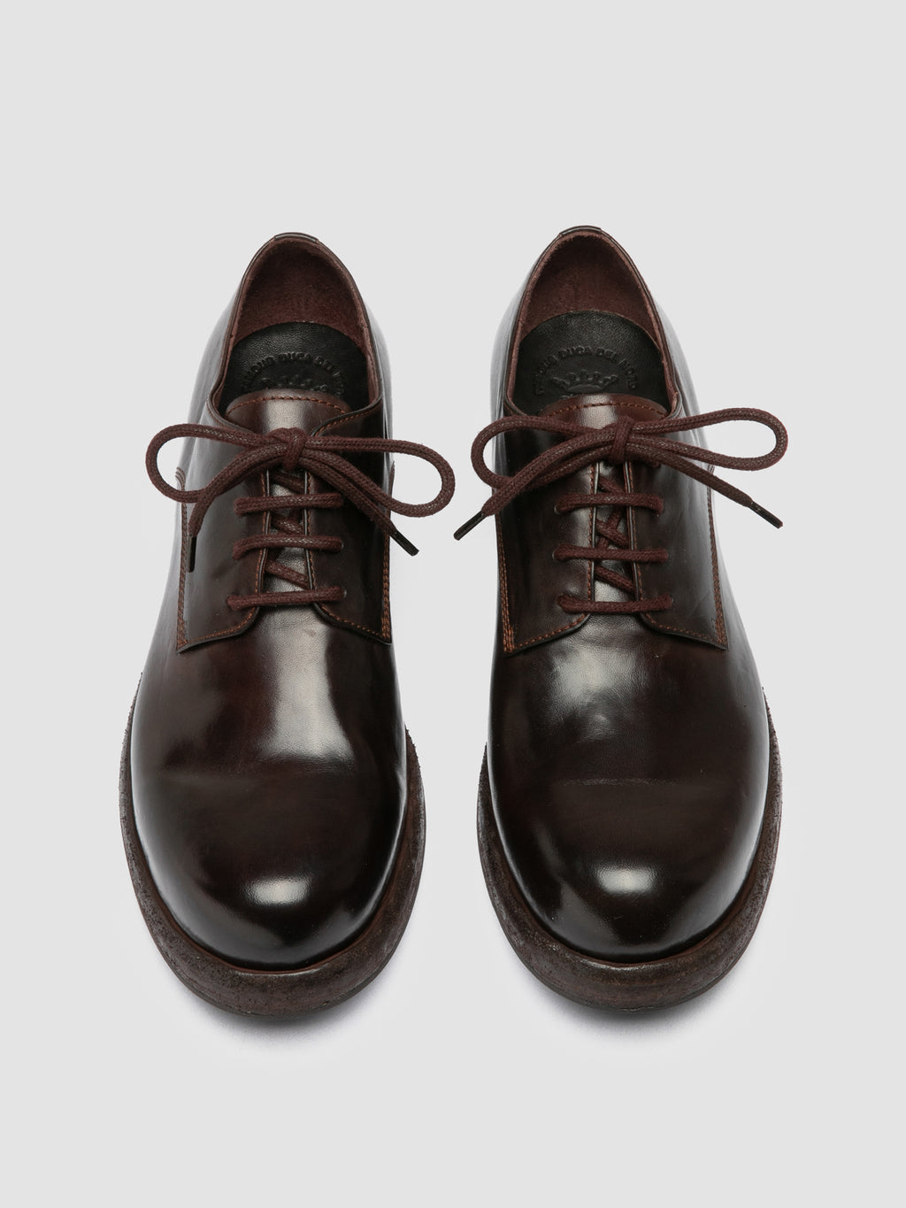 BULLA DD 311 - Burgundy Leather Derby Shoes Officine Creative - 2
