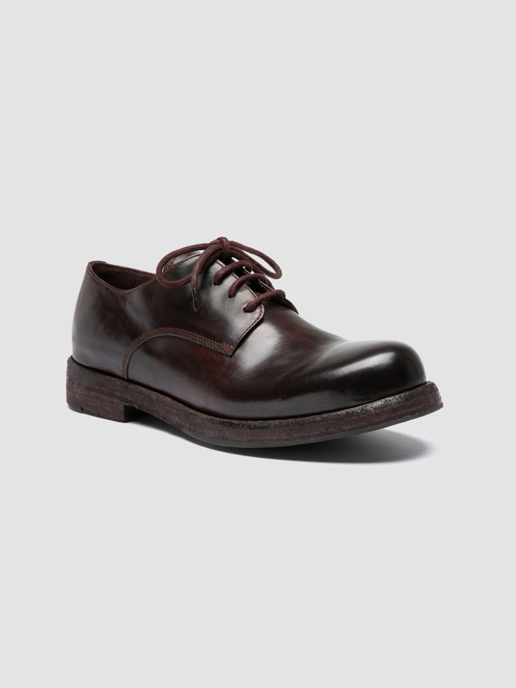 BULLA DD 311 - Burgundy Leather Derby Shoes Officine Creative - 3