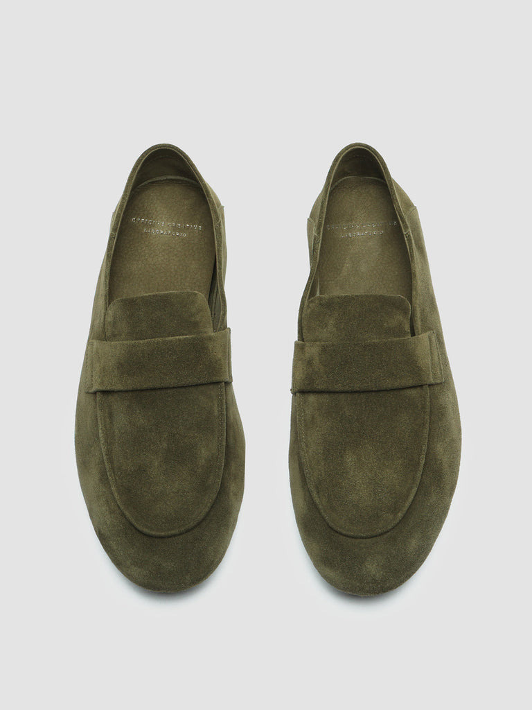 C-SIDE 001 - Green Suede Loafers