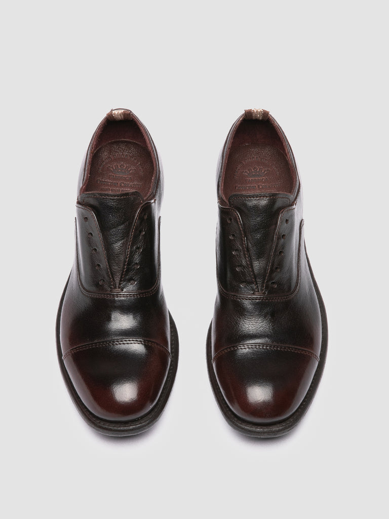 CALIXTE 003 - Brown Leather Oxford Shoes