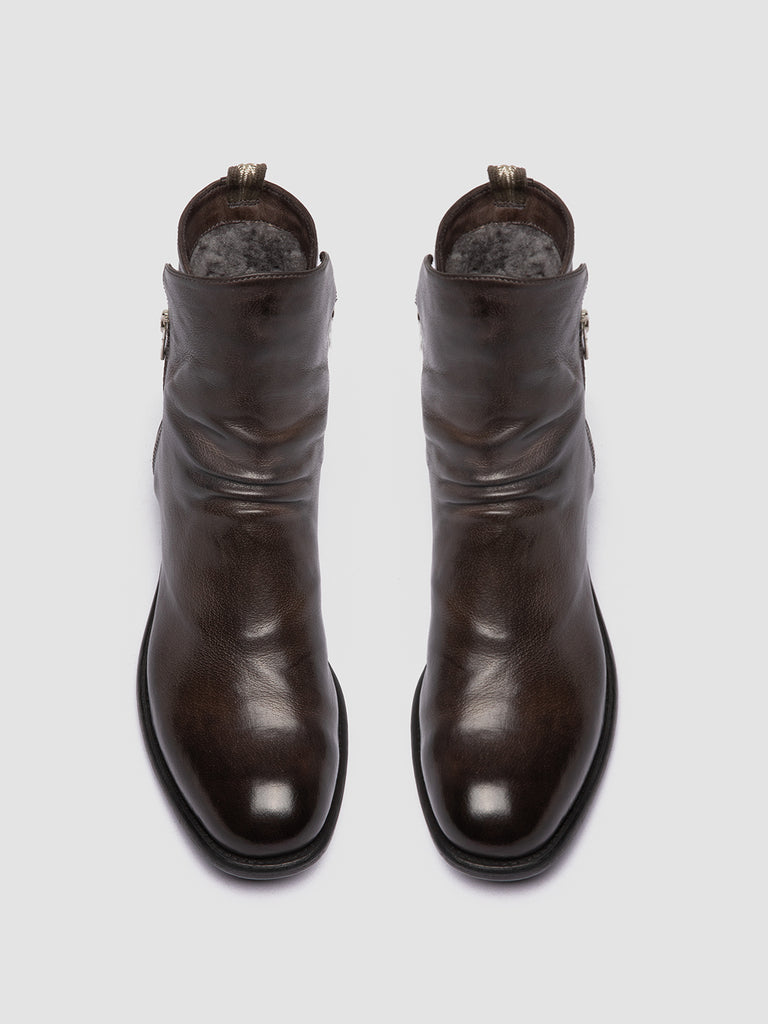 Women's Grey Leather Boots CALIXTE 058 – Officine Creative EU