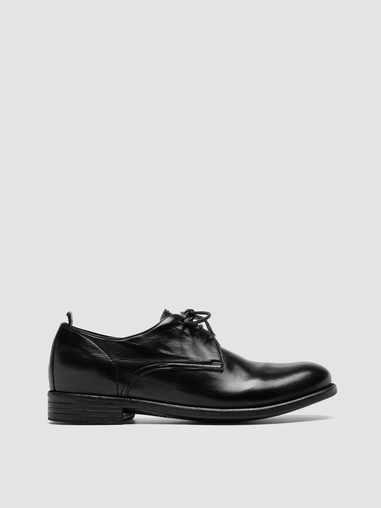 CALIXTE 064 - Black Leather Derby Shoes