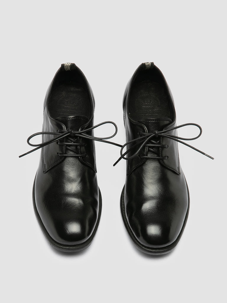 CALIXTE 064 - Black Leather Derby Shoes